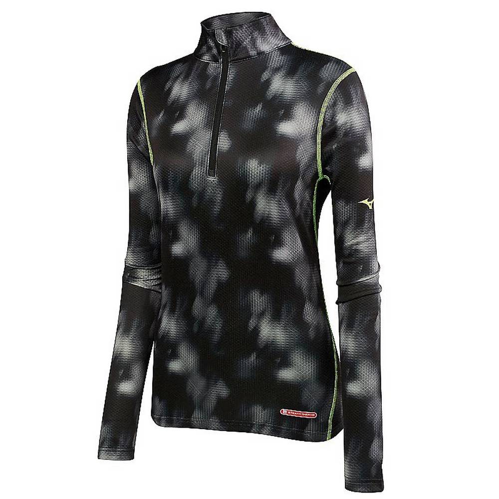 Mizuno Breath Thermo Half Cipzáros Női Base Layer Fekete CSP806935